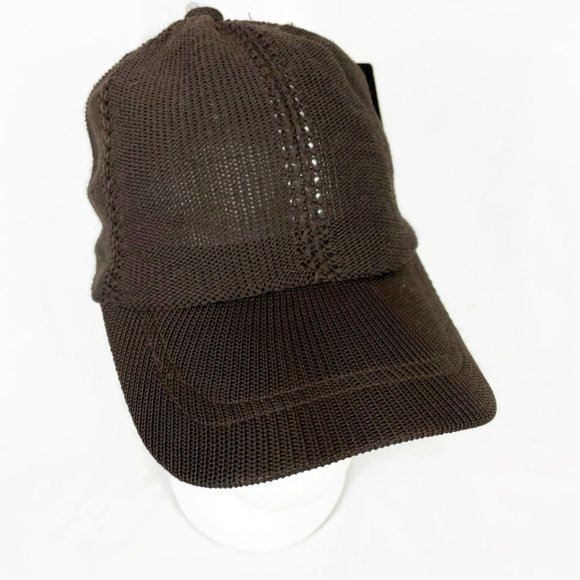 KBETHOS Accessories Kb Ethos Mens Knit Baseball Hat Brown Mesh
